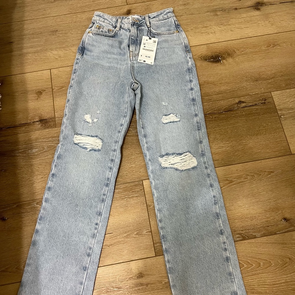 Zara Straight Fit Jeans Size 00